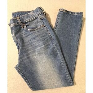 Gap Women's Best Girlfriend Jeans Size 30 Medium Indigo Distressed Denim‎
